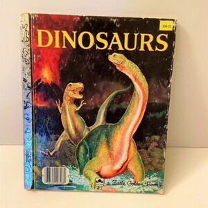 Vintage Dinosaurs A Little Golden Book 1959 by Jane Werner Watson Reprint 308-52